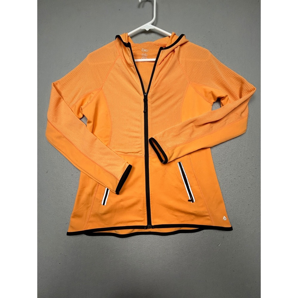 Cali Sport Hoodie Polyester Spandex Orange Size Medium Womens